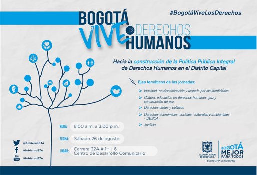 Más de mil ciudadanos han participado en los foros sobre Derechos Humanos en Bogotá