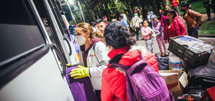475 personas pertenecientes a diferentes comunidades indígenas fueron trasladados del Parque Nacional durante el fin de semana
