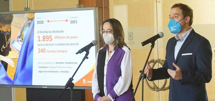El Distrito ha destinado 1.895 millones de pesos en la atención humanitaria de la comunidad Embera que se encuentra en Bogotá 