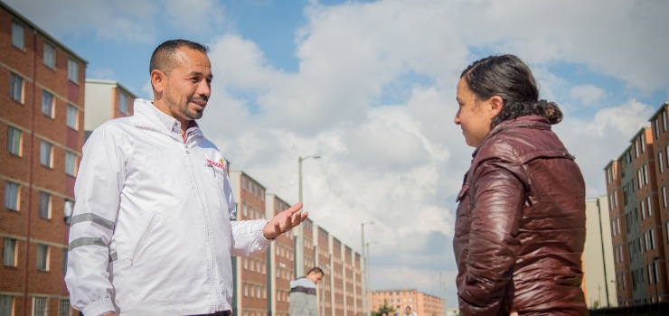 El gestor de Diálogo Social referente  de Campo Verde, en Bosa