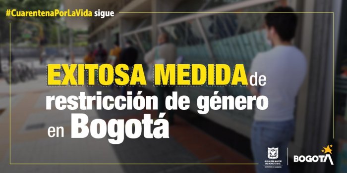 Exitosa medida de restricción de género en Bogotá