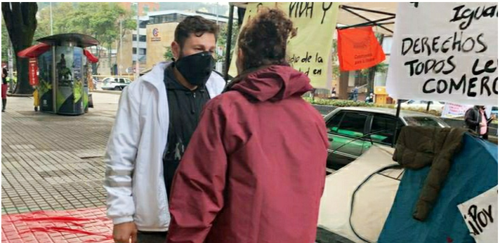 El 95% de las protestas en Bogotá se han resuelto a través del diálogo