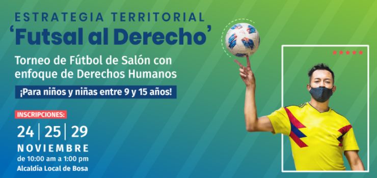 El Distrito le apuesta al futsal para promover los Derechos Humanos entre los niños de la localidad de Bosa