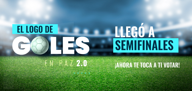 El concurso del nuevo logo de Goles en Paz llegó a la fase semifinal