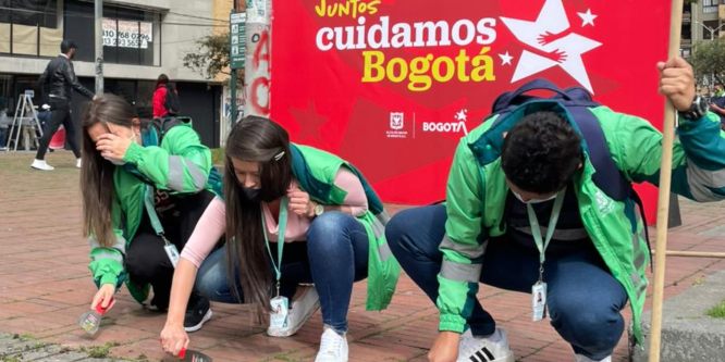 “Juntos Cuidamos Bogotá” llevó a cabo acciones de limpieza y embellecimiento en Chapinero, entre calles 40 y 60