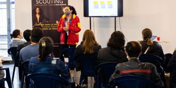 Modelos fueron capacitados para no caer en redes de trata de personas