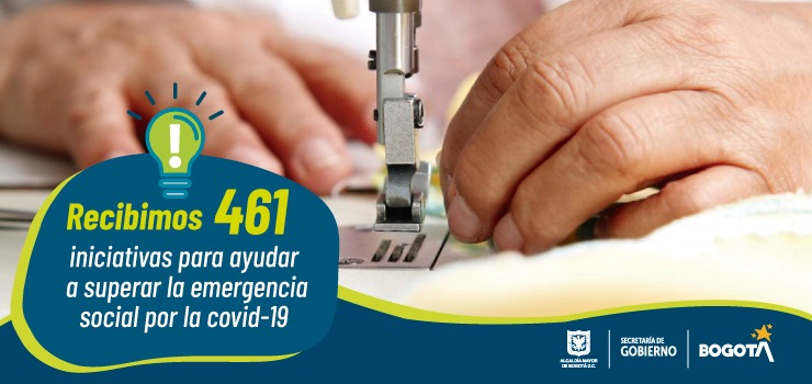 461 iniciativas ciudadanas se presentaron para combatir el impacto social de la covid-19 