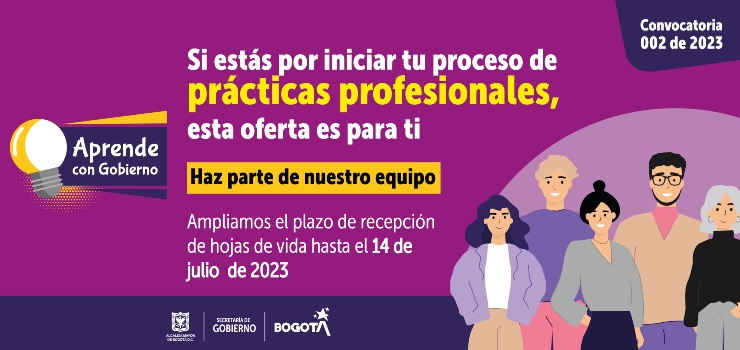 Se amplía el plazo de inscripción para ocupar 248 plazas de prácticas profesionales en la Secretaría de Gobierno