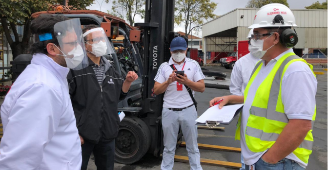 Secretaría de Gobierno inspecciona cumplimiento de medidas en industrias de producción de empaques de alimentos 