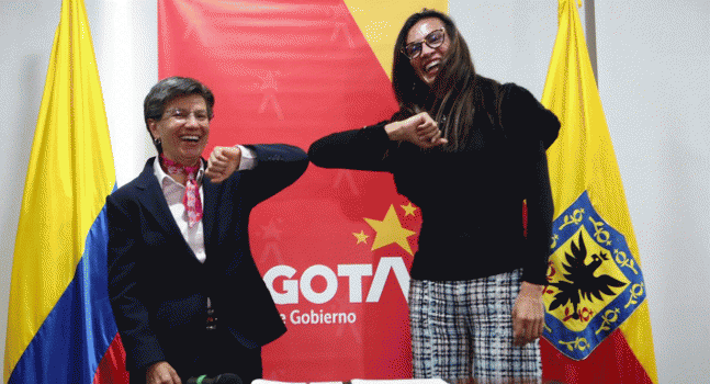 Posesión Tatiana Piñeros es la nueva alcaldesa (e) de Los Mártires con la Alcaldesa Claudia López