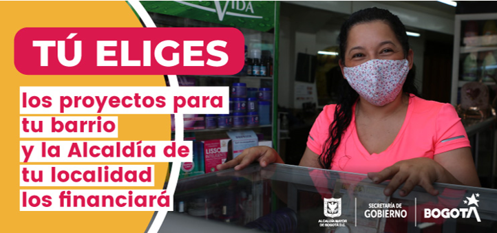 Los bogotanos deben elegir los proyectos que más necesitan sus barrios
