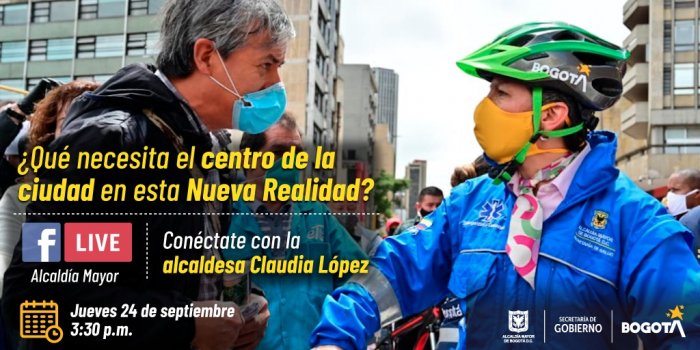 Alcaldesa Claudia López hablará con habitantes y comerciantes del centro sobre reactivación económica