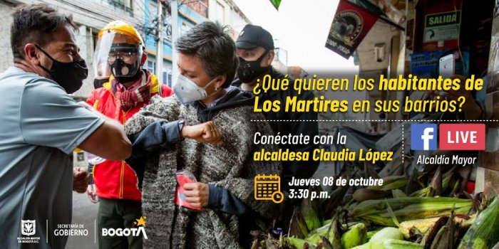 Este jueves, la cita es en los Mártires con la alcaldesa Claudia López 