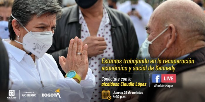 Claudia López trabaja por la recuperación económica de Kennedy, la localidad más afectada por la Pandemia