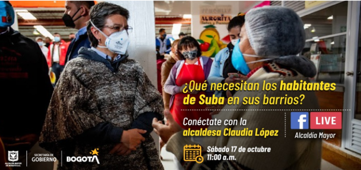Suba le cuenta sus necesidades a la alcaldesa Claudia López