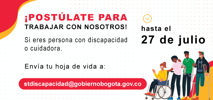 Secretaría de Gobierno abre convocatoria laboral para personas con discapacidad o cuidadoras