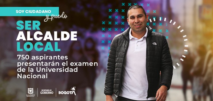 Foto de ciudadano sonriendo caminando por la calle 750 ciudadanos cumplieron la etapa de requisitos para ser alcaldes y alcaldesas de seis localidades de Bogotá