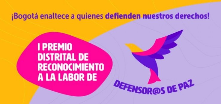 El Distrito reconocerá la labor de líderes, colectivos y organizaciones sociales que trabajan por la defensa de Derechos Humanos y la paz