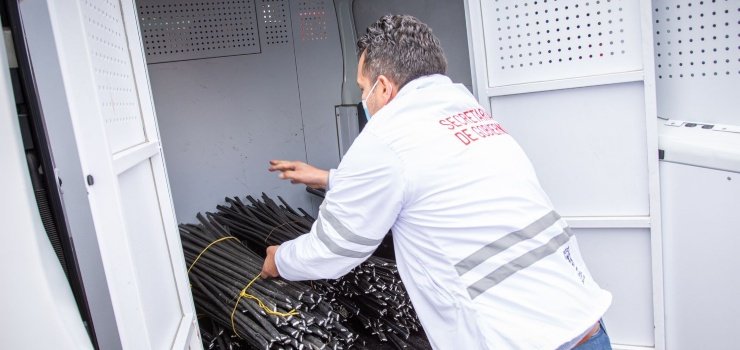 300 metros de fibra óptica hurtada recuperada y dos establecimientos de sellados por venta de celulares reportados en Fontibón