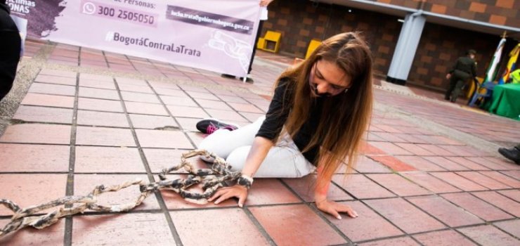 Continua la campaña #BogotáContraLaTrata en más de 70 sectores de Bogotá.