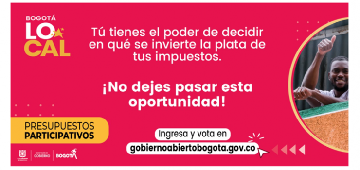Hasta el 20 de diciembre los bogotanos decidirán los proyectos que se deben llevar a cabo en sus barrios en el 2021