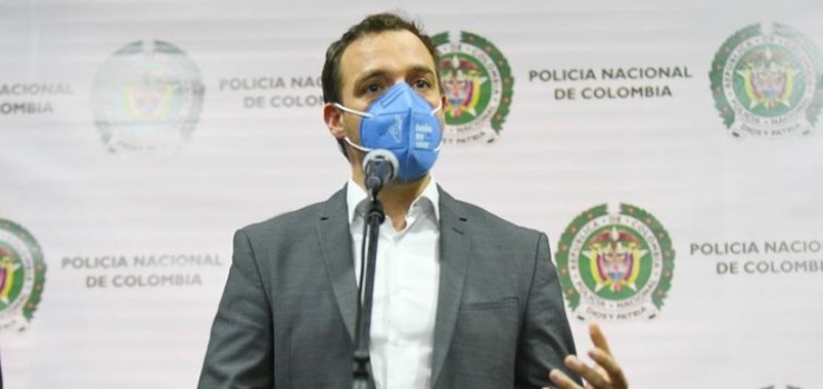 Foto Secretario de Gobierno, Luis Ernesto Gómez Bogotá vivió su segundo día de Paro Nacional antes de la cuarentena estricta.