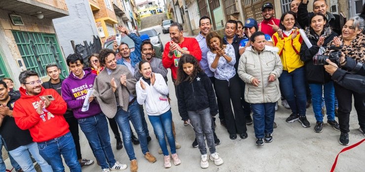 Secretario de Gobierno revisó avances de obras de infraestructura en Usme