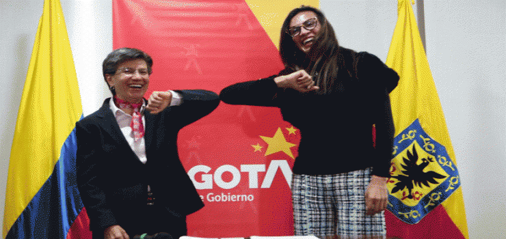 Posesión Tatiana Piñeros es la nueva alcaldesa (e) de Los Mártires con la Alcaldesa Claudia López